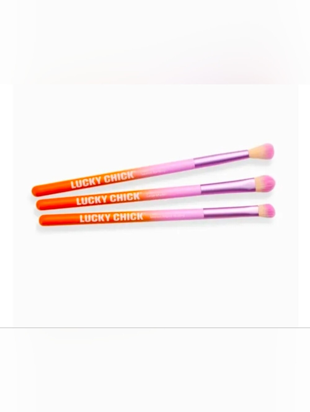 Lucky Chick Brush Set • 3‑Piece Eye Brush Collection • NIB